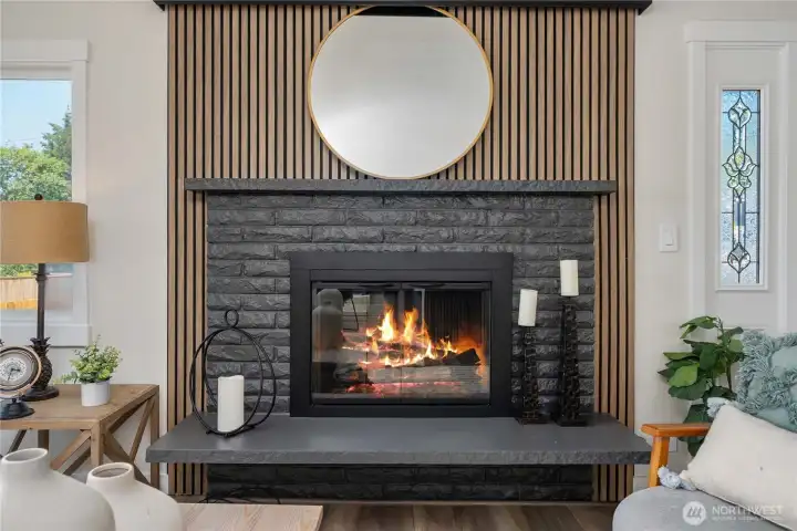 New gas fireplace