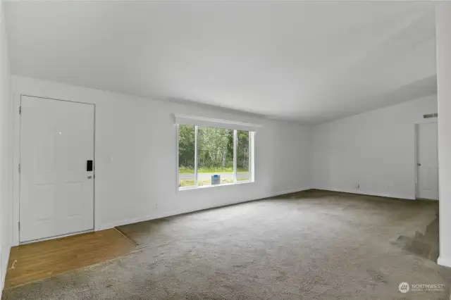 Entry and living area.