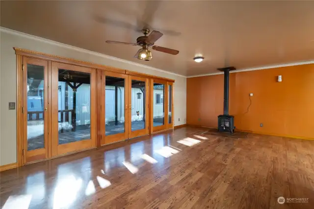 Kitchen with great room.