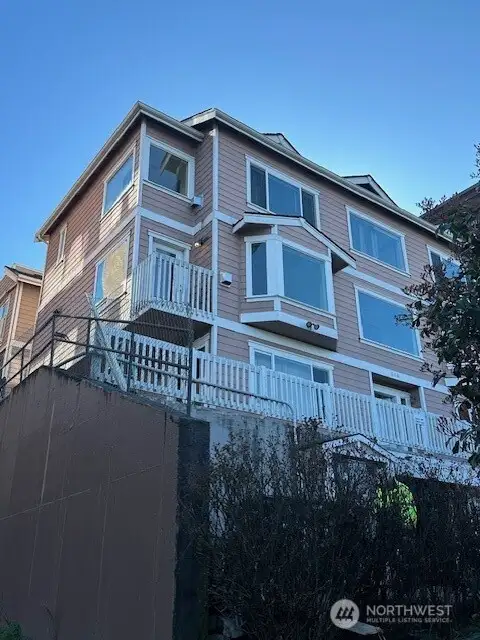 Front view of building