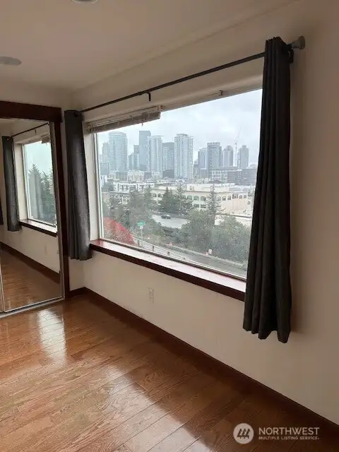 View from the alcove and the closet area in in suite