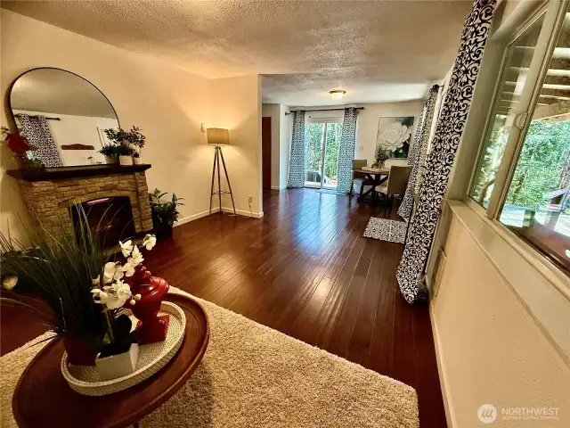 Beautiful engineered hardwood floors!
