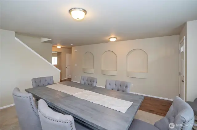Enjoy unique architectural touches with niches located throughout the home.