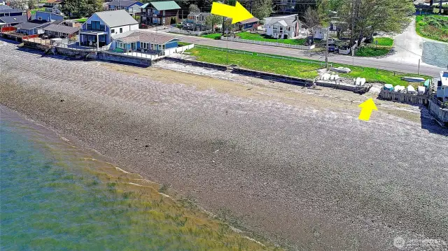 Leave you dingy just steps away from your deeded beach access.