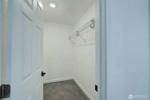 Primary walk in closet