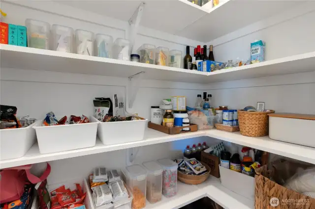 Large walk-in pantry.