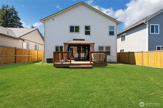 Fully fenced and sprinkler system.