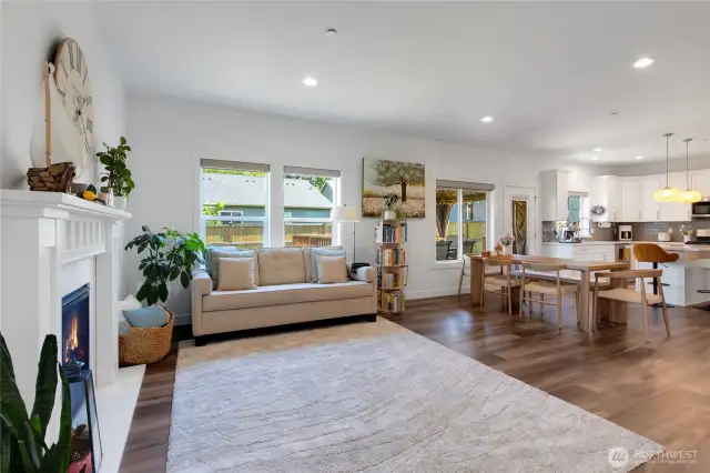 Bright and open living room.