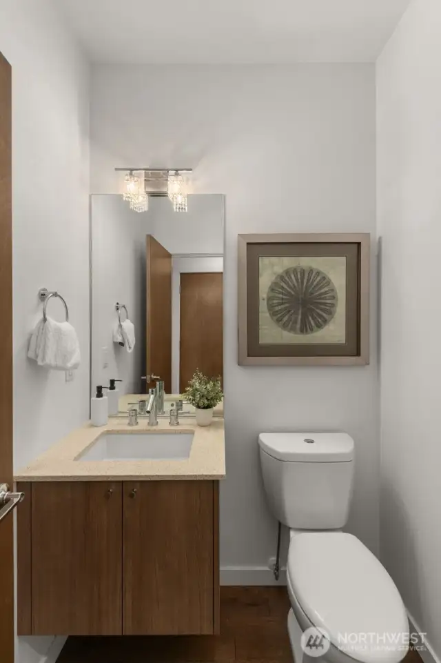 Main floor powder room.