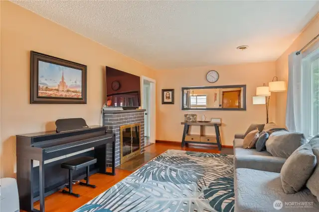 Refinished hardwood flooring