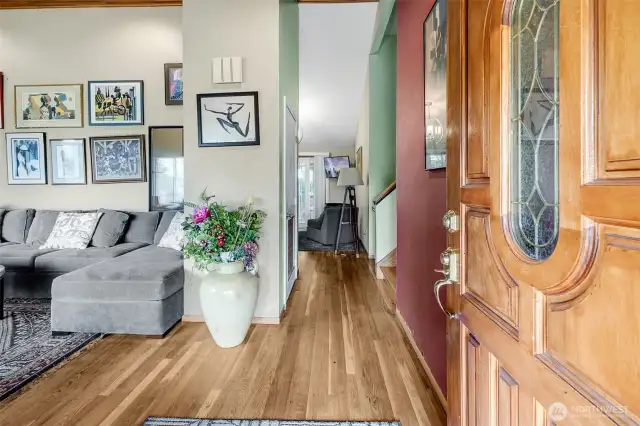 Beautiful hardwood floors throughout the main level for seamless transitions.