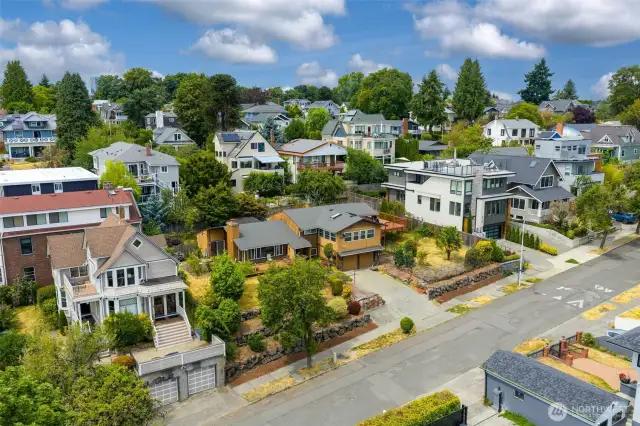 The street has evolved to a beautiful blend of high-end renovations of early 1900 homes and elegant newer construction.