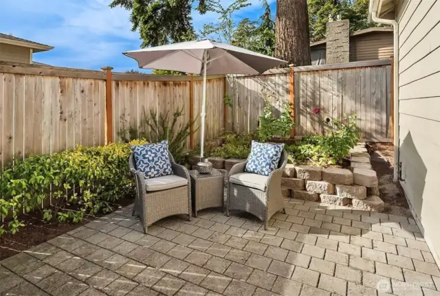 Patio off the kitchen