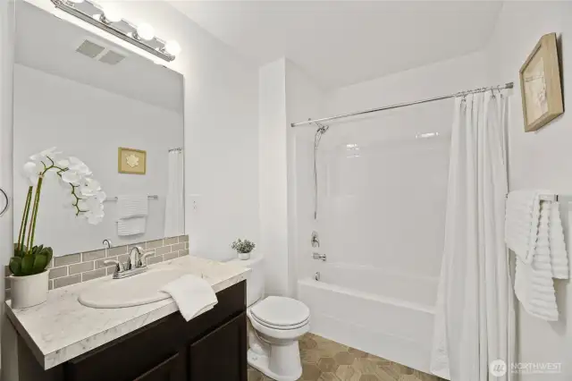 Lower Floor has full Bathoom