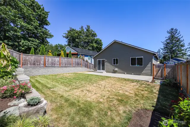Level backyard