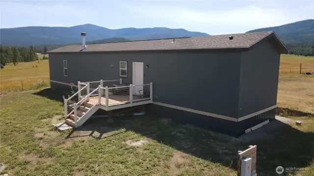 2024 Manufactured home was connected to the well and its own septic system last year. Lightly used with lots of storage space.