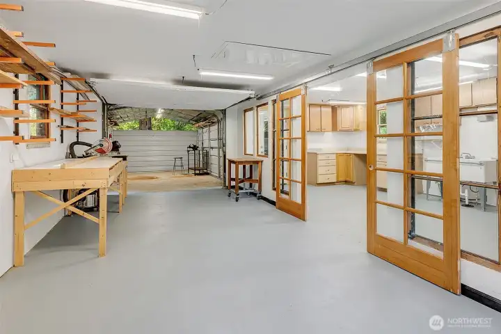 The back room was set up for and used for welding.