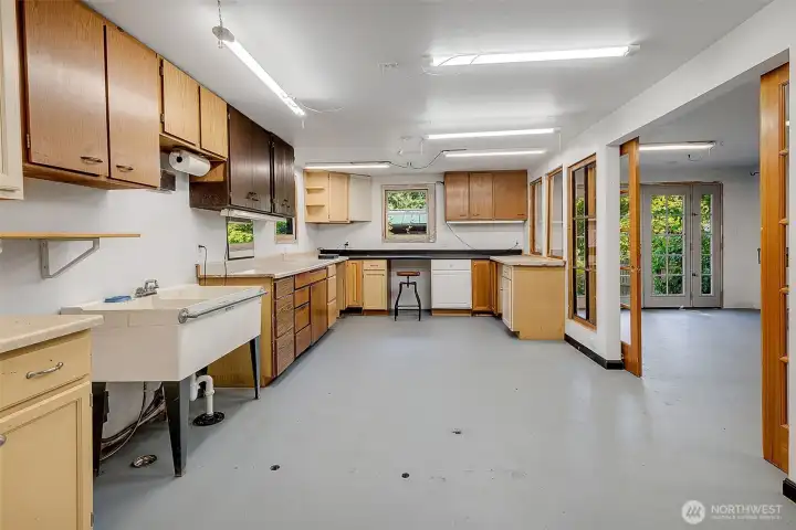 This building has a large storage space in the attic.