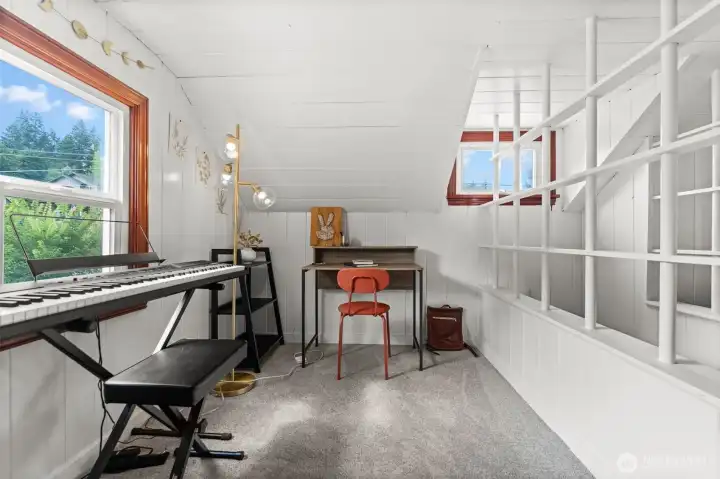 office in finished attic