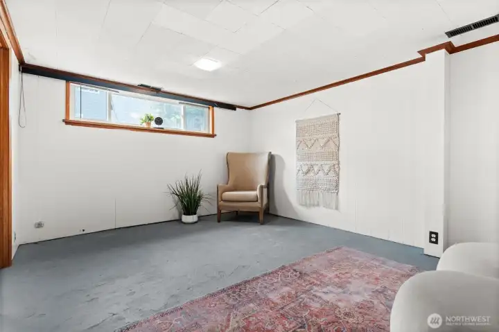 3rd bedroom in basement