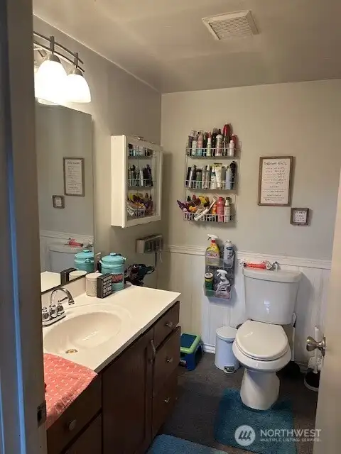 Bathroom which is downstairs