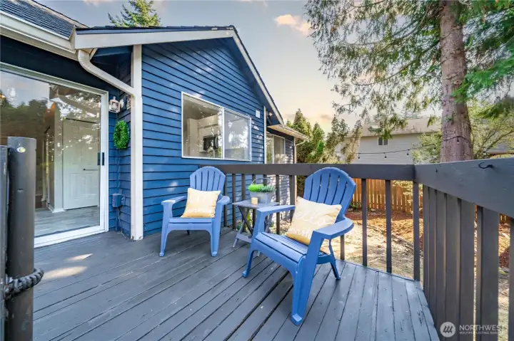 Sit and relax on your deck
