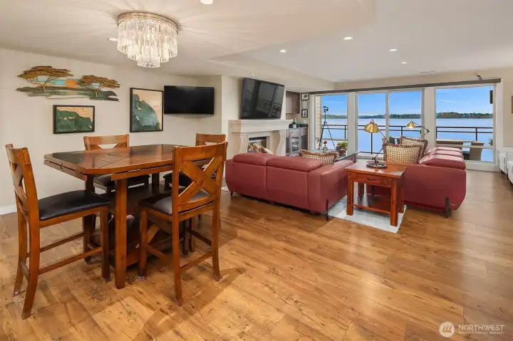 Timeless hardwood floors throughout the main floor