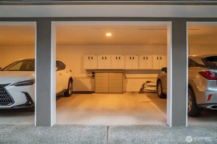 Covered space #1 with cabinetry storage