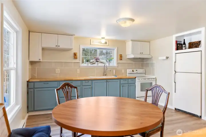 Built in fridge space for a spacious and practical kitchen