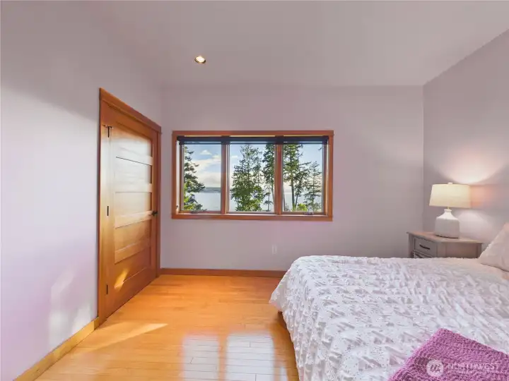 Bedroom #3 on the lower floor. This is king bed