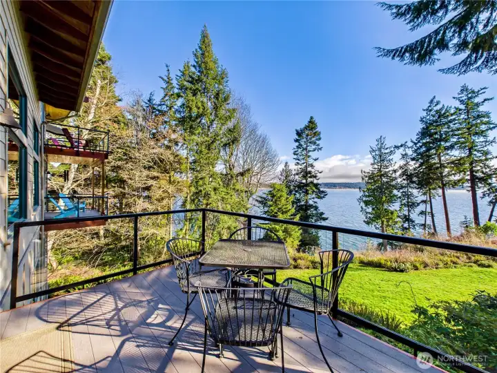 Dine al fresco. Deck just off the kitchen.