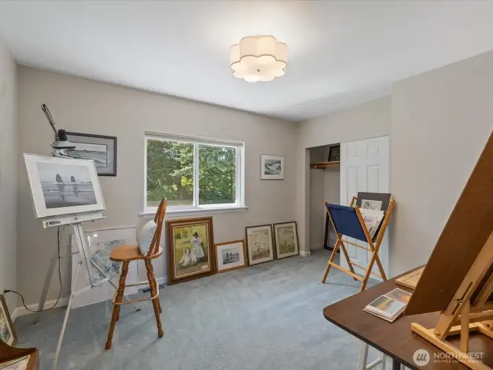 Bedroom #4 - an Artist lived here and loved this home, and created art here for many years.