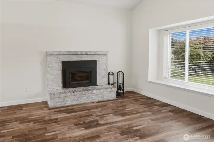 Wood Fireplace Insert -Greatly appreciated in the Northwest.