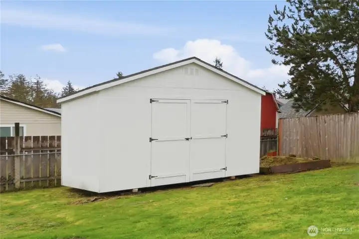 Clean & dry large storage shed