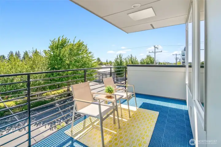 Sunny Deck off Upper Level/Primary Suite Sunny Deck off Upper Level/Primary Suite