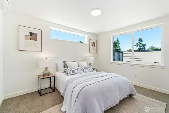 Spacious Third Upper Level Bedroom with Heating/Cooling Spacious Third Upper Level Bedroom with Heating/Cooling
