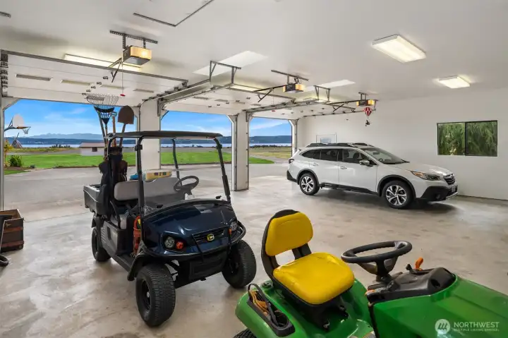 This HUGE garage is fully heated.