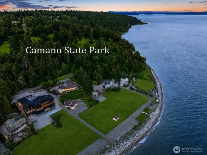 Perfectly positioned between two state parks, you can walk the beach in either direction and explore miles of scenic shoreline and forested trails, all just steps from your front door.