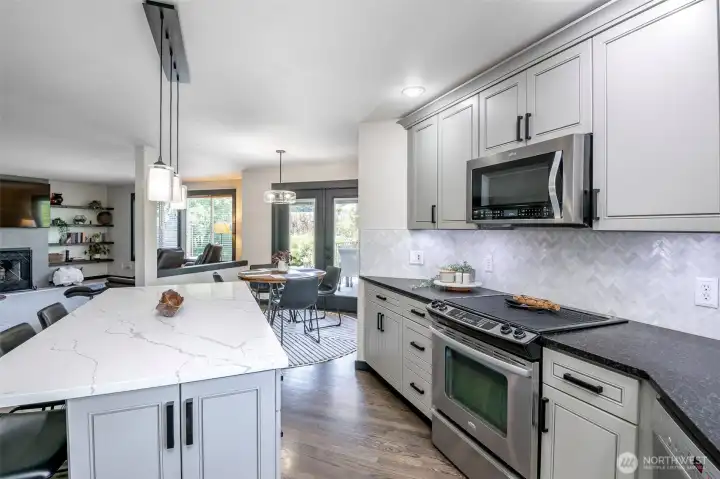 Thoughtful cabinet space.