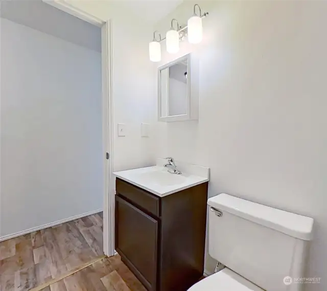 Lower-level half bath