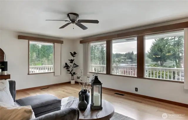 There are windows everywere in this house!