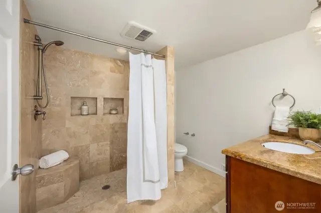 3/4 bath in daylight basement