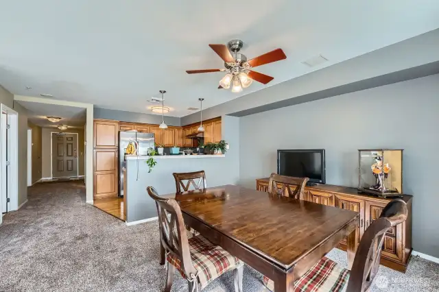 Dining and kitchen in Great Room Area