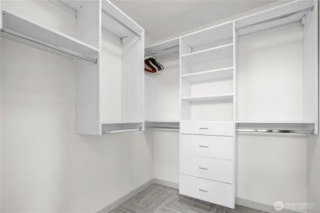 Primary closet
