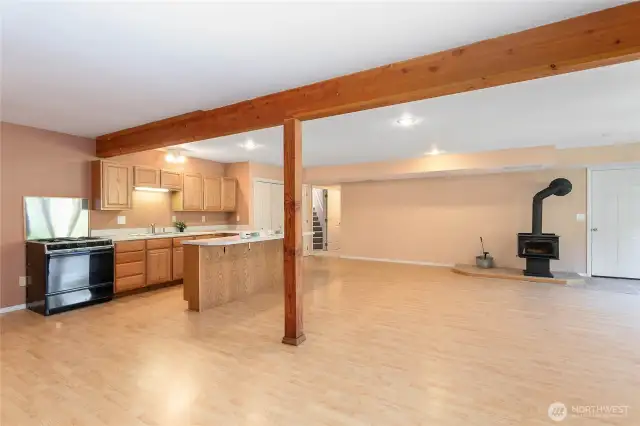 Separate entrance basement suite complete with two bedrooms and a full bathroom and laundry — perfect for multi-generational living or additional rental income.