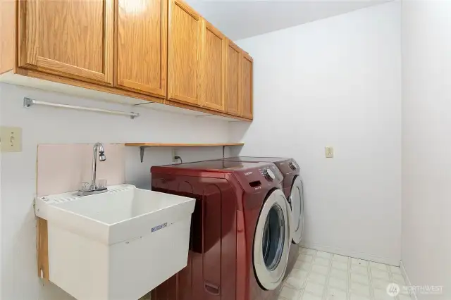 Enjoy the convenience of two laundry spaces — this is one of them!