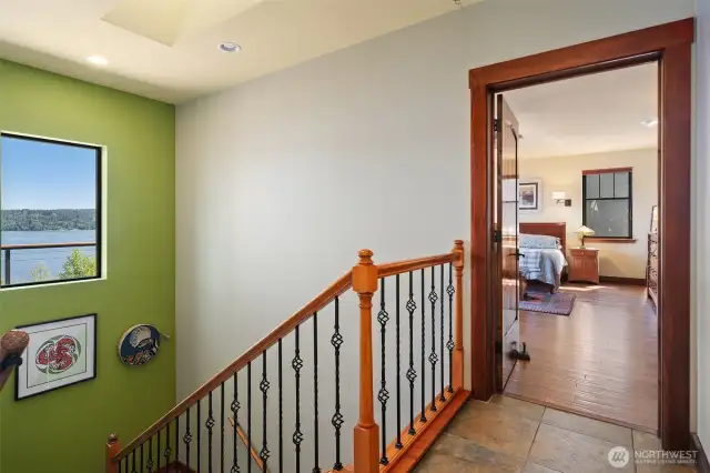 A water view from just about ever room. Even the stairs have a view of the water.