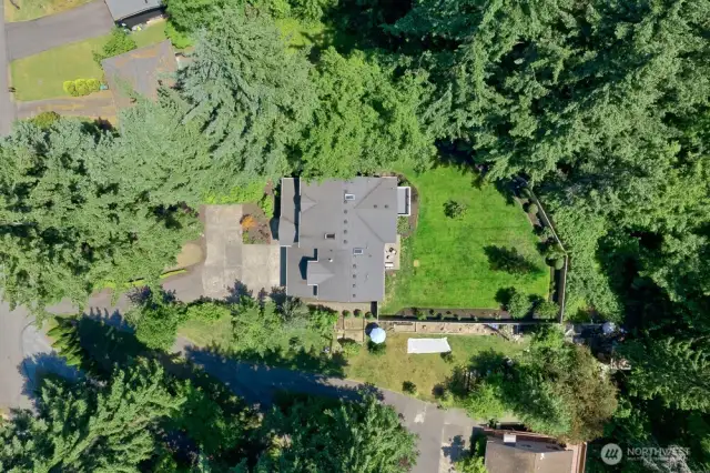 This expansive 3/4 acre Edmonds lot provides serenity and privacy.