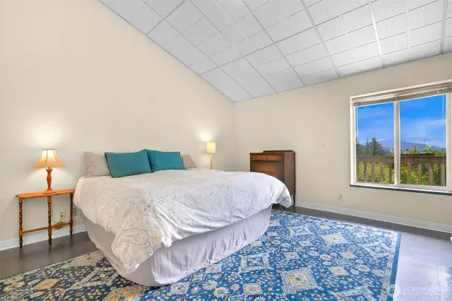 Primary bedroom with views