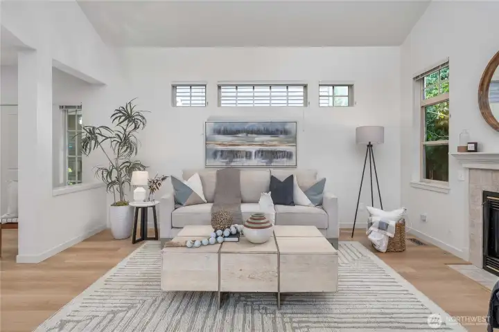 Extra windows for plenty of natural light